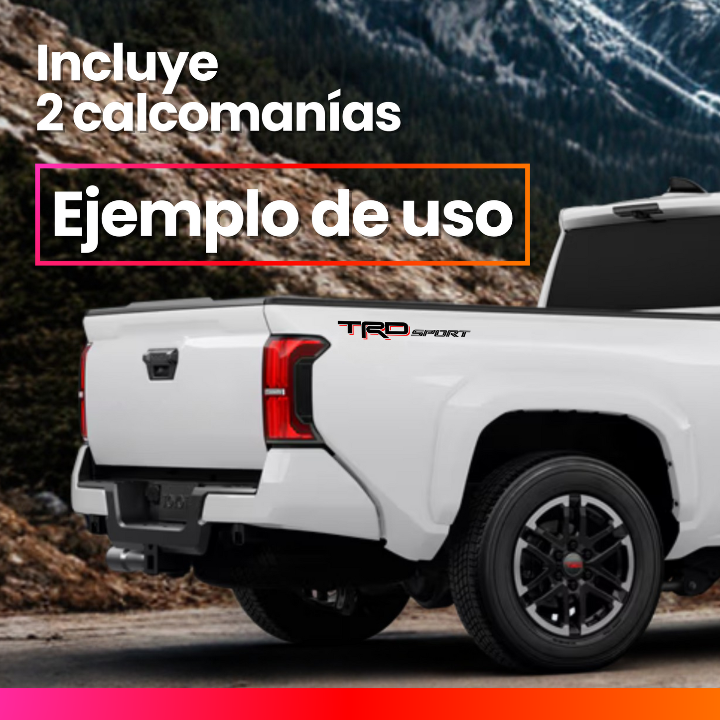 Calca Calcomania Sticker Toyota Tacoma Trd Sport 2016 Nr