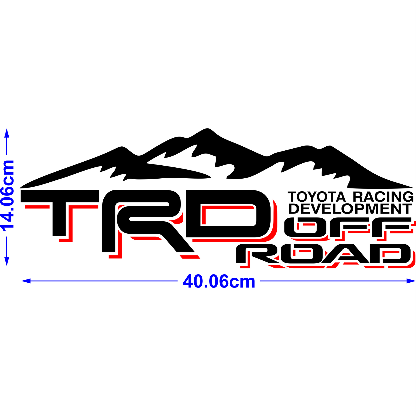 Calca Calcomania Sticker Toyota Trd Mountain Nr